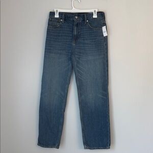 GAP High-Rise Super Soft Relaxed Straight Cropped Jean Size 27 NWT